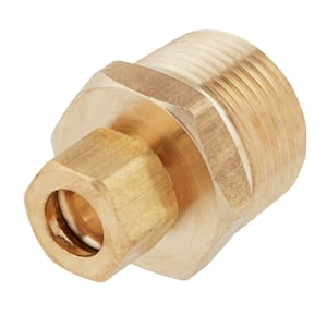 3/8 in. OD Compression x 3/4 in. MIP Brass Adapter Fitting