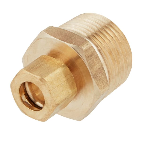 3/8 in. OD Compression x 3/4 in. MIP Brass Adapter Fitting