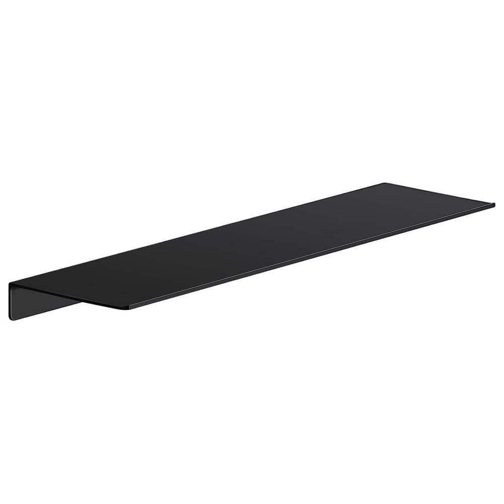 20 in. Black Metal Floating Shelf for Bathroom Wall Storage price history on PriceWatchPro
