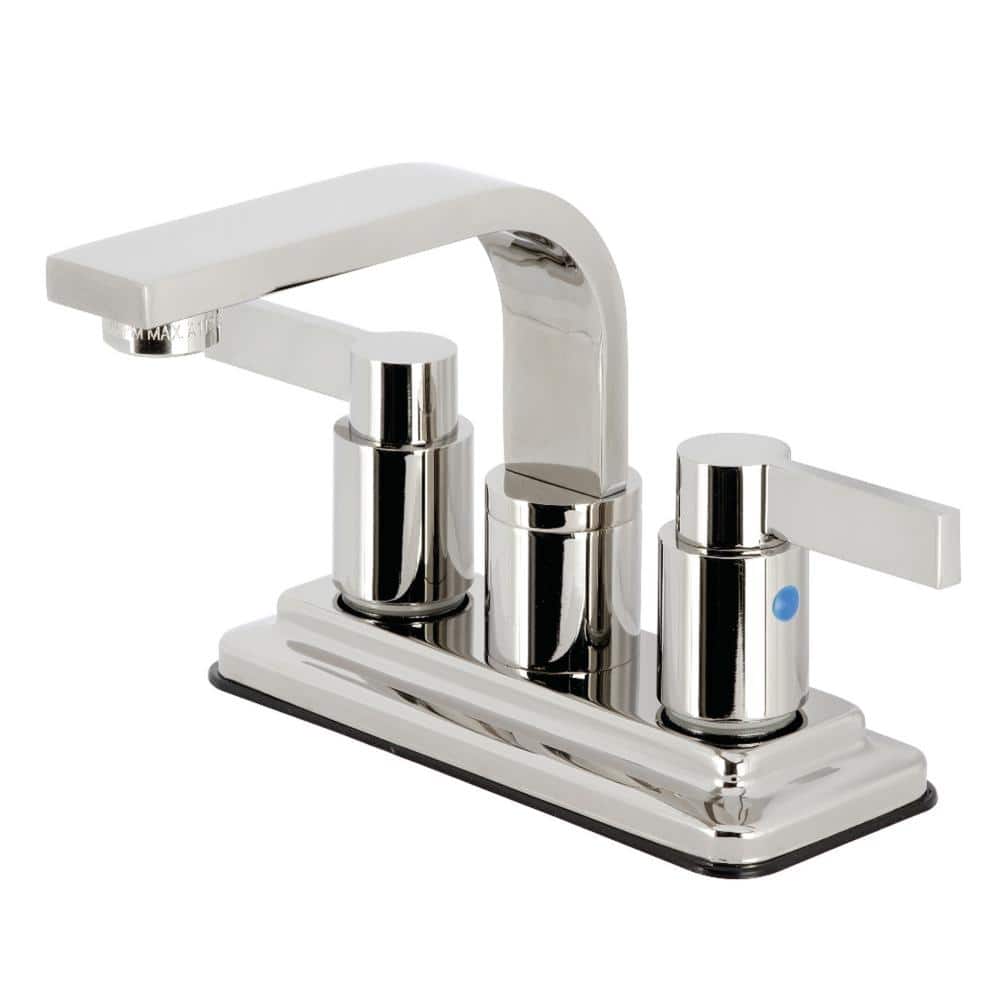 NuvoFusion 4 in. Centerset 2-Handle Bathroom Faucet with Push Pop-Up in Polished Nickel price history on PriceWatchPro