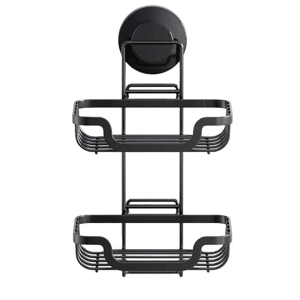 Double Layer Rustproof Stainless Steel Soap Holder Drill-Free Bar Soap Dish Tray Suction Cup, Draining for Wall in Black price history on PriceWatchPro