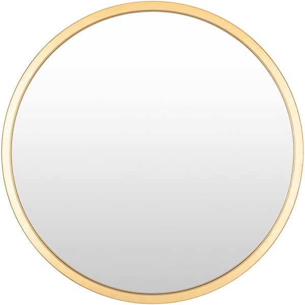 Livabliss Carmen 27 in. x 27 in. Gold Framed Decorative Mirror