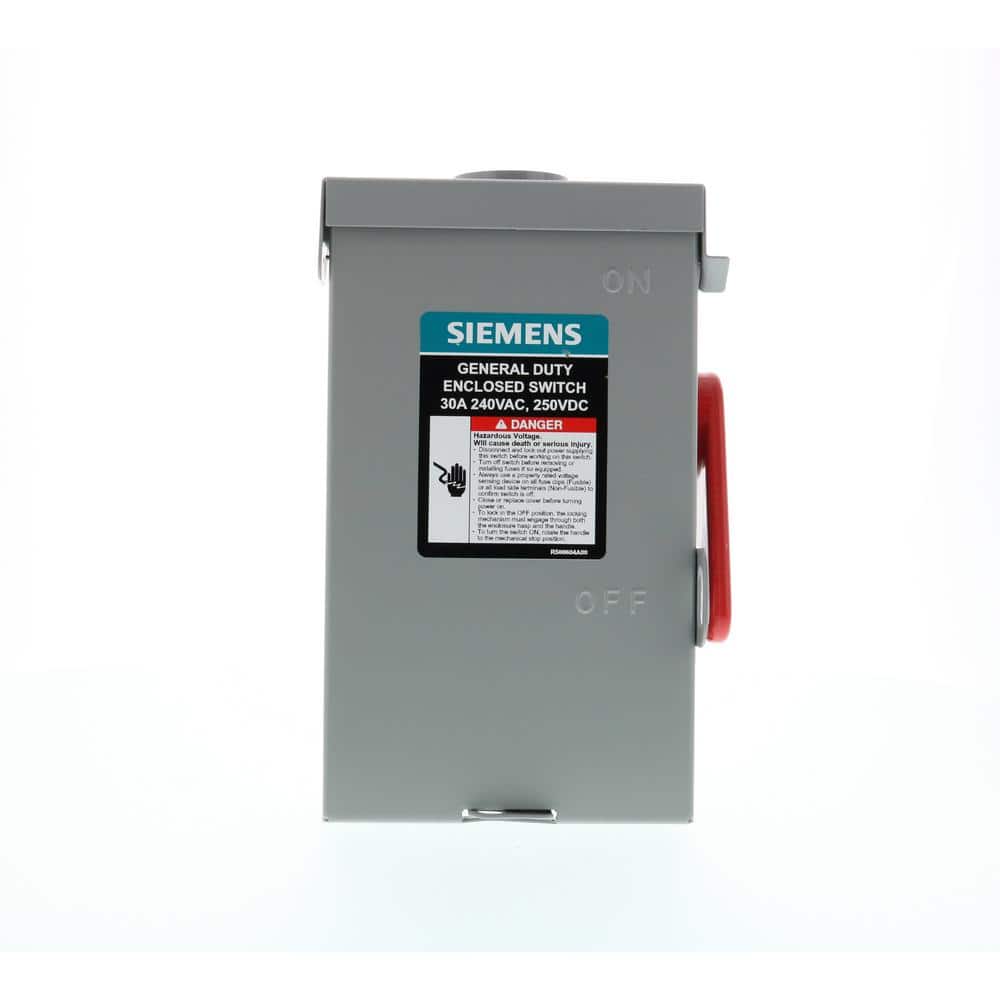 General Duty 30 Amp 2-Pole 3-Wire 240-Volt Fusible Outdoor Safety Switch price history on PriceWatchPro
