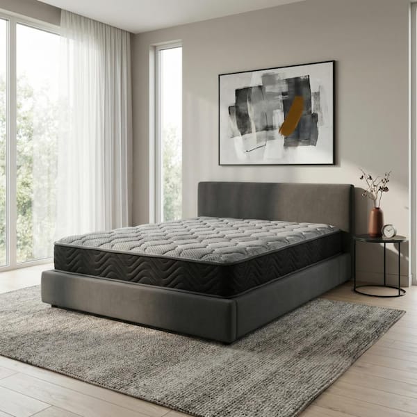 Omne Sleep 8 in. Firm Full Hybrid Mattress – Pocketed Coil Support, Breathable Knit Cover, Bed-in-a-Box