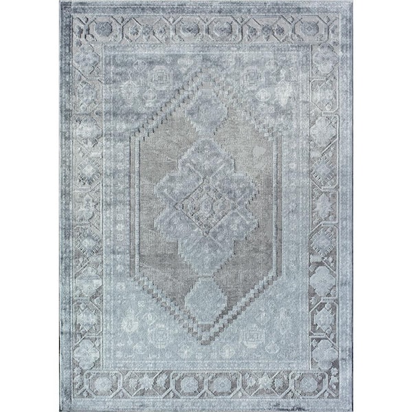 Elliana Greywash Gray 5 ft. x 7 ft. Area Rug