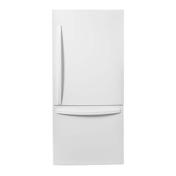 Designer 29.5 in. 18.7 cu. ft. Standard Depth Bottom Freezer Refrigerator in White with ENERGY STAR