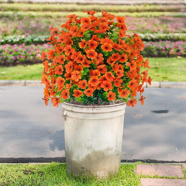 Afoxsos 15.7 in. Artificial Boxwood Tree 2-Pack Outdoor UV