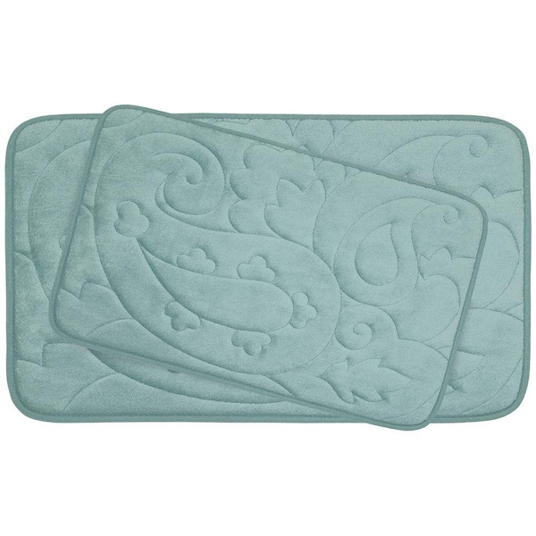 BounceComfort Pelton Aqua Memory Foam 2-Piece Bath Mat Set