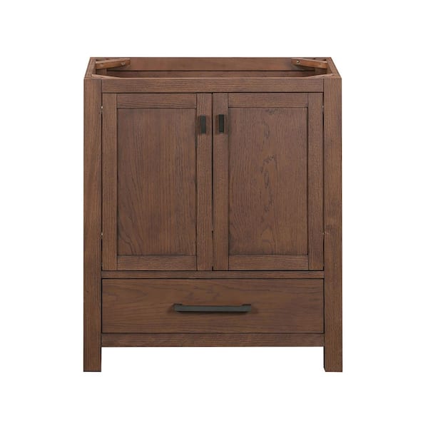 Modero 30 in. Bath Vanity Cabinet without Top in Mocha Oak Assembled