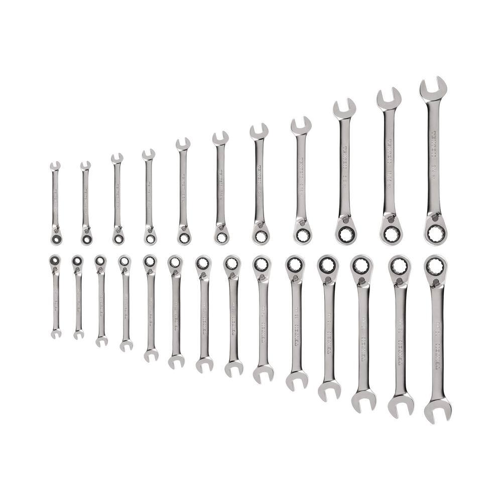 25-Piece (1/4-3/4 in., 6-19 mm) Reversible 12-Point Ratcheting Combination Wrench Set price history on PriceWatchPro