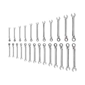 25-Piece (1/4-3/4 in., 6-19 mm) Reversible 12-Point Ratcheting Combination Wrench Set