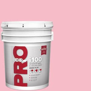 5 gal. #120C-2 Pink Punch Dead Flat Interior Paint