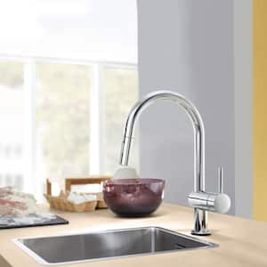 Minta Single-Handle Touch Dual Spray Pull-Out Sprayer Kitchen Faucet 1.75 GPM in StarLight Chrome