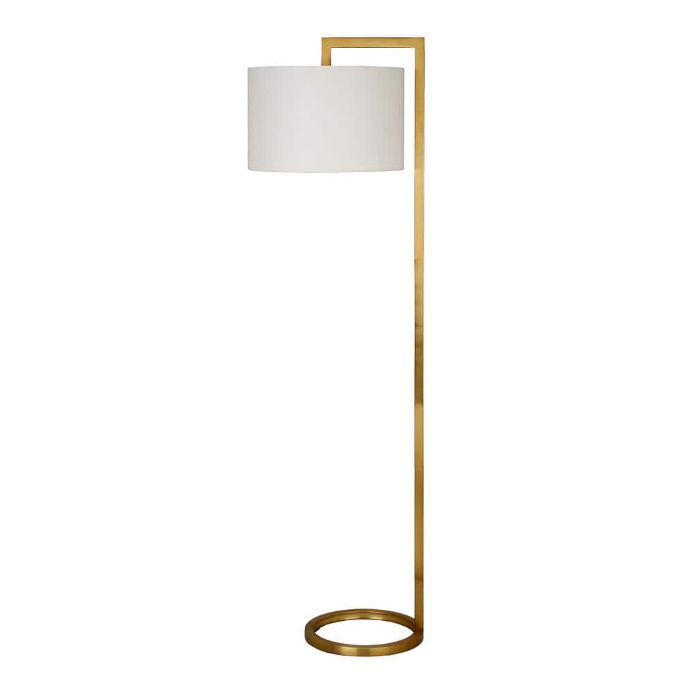 Arcadian Bronze 64" Floor Lamp with Round Shade