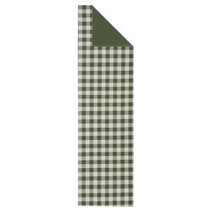 Buffalo Check 13 in. W x 90 in. L Sage Checkered Polyester/Cotton Table Runner