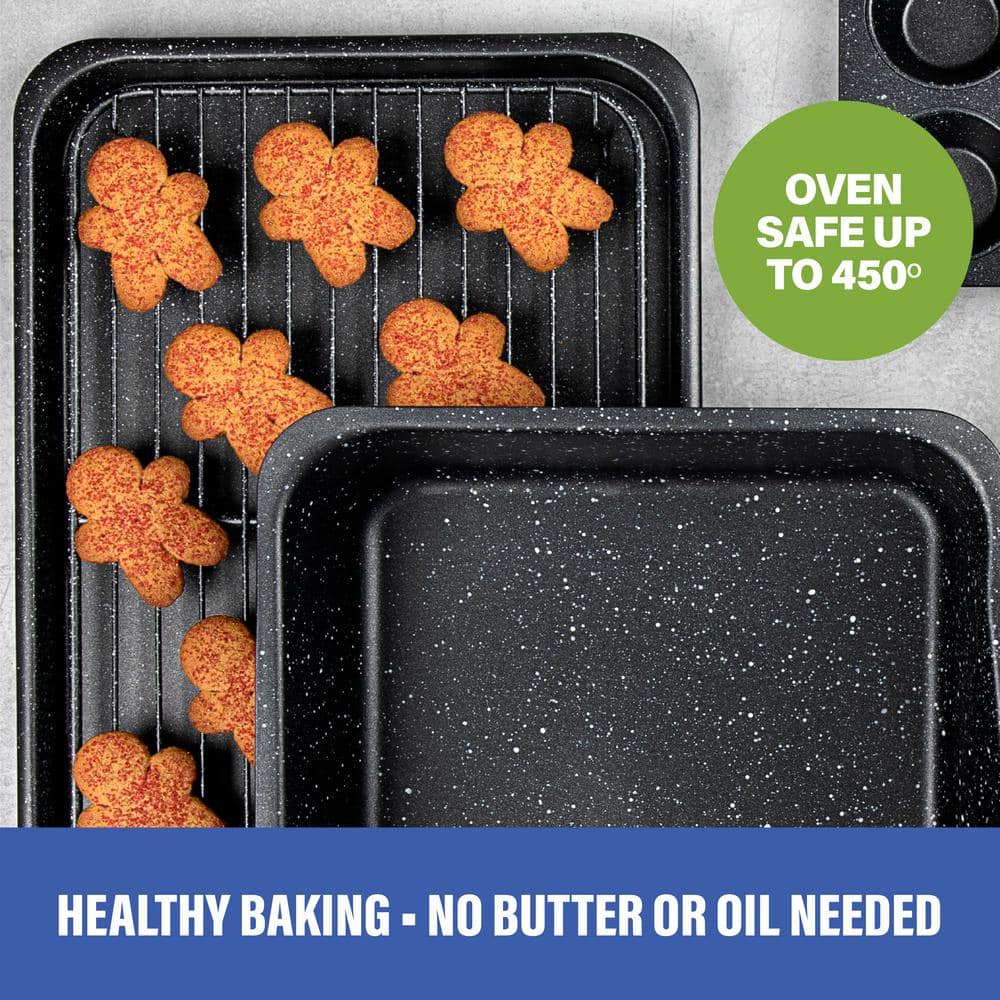 Granitestone Black 6-Piece Nonstick Aluminum Bakeware Set