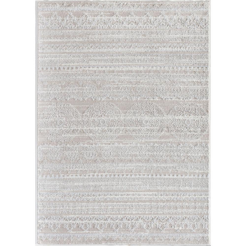 Reversible Blue 24" Synthetic Stain-Resistant Area Rug