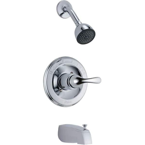 Delta Classic 1-Handle Tub and Shower Faucet Trim Kit in Chrome (Valve Not Included)