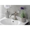 Kingston Brass Nautical Single-Handle Single-Hole Bathroom Faucet with Push  Pop-Up and Deck Plate in Brushed Nickel HKSD154KLBN - The Home Depot