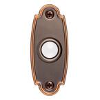 Wired LED Lighted Door Bell Push Button, Mediterranean Bronze