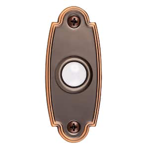 Wired LED Illuminated Doorbell Push Button, Mediterranean Bronze