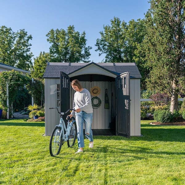 Lifetime 10 ft. W x 8 ft. D Resin Side Entry Outdoor Storage Shed