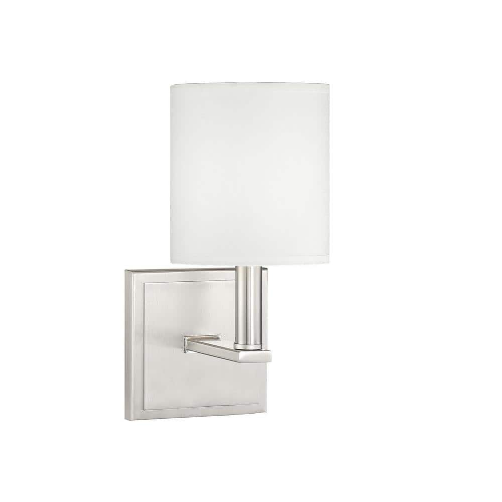 Waverly Satin Nickel Direct Wired Electric Wall Sconce