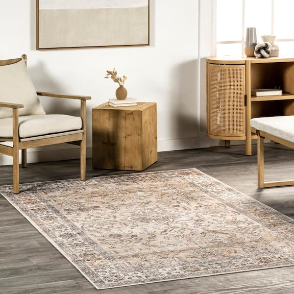 Britt Persian Spill-Proof Machine Washable Ivory 2 6 ft. x 8 ft. Runner Rug