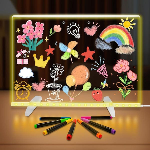 ☆ Custom Long Hanger LED Board　　　　【数量限定】 LED Note Board with Colors, 13.8 x 10 in. 4-Modes & 7-Colors