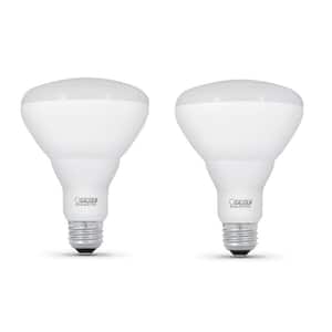 65-Watt Equivalent BR40 Dimmable CEC ENERGY STAR 90+ CRI Recessed E26 Flood LED Light Bulb, Bright White 3000K (2-Pack)