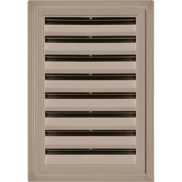 Builders Edge 12 in. x 18 in. Rectangle Gable Vent #095 Clay
