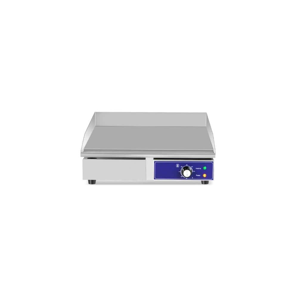 22 in Countertop Electric Griddle, 2000W Commercial Flat Top Grill, Stainless Steel, Adjustable Temp