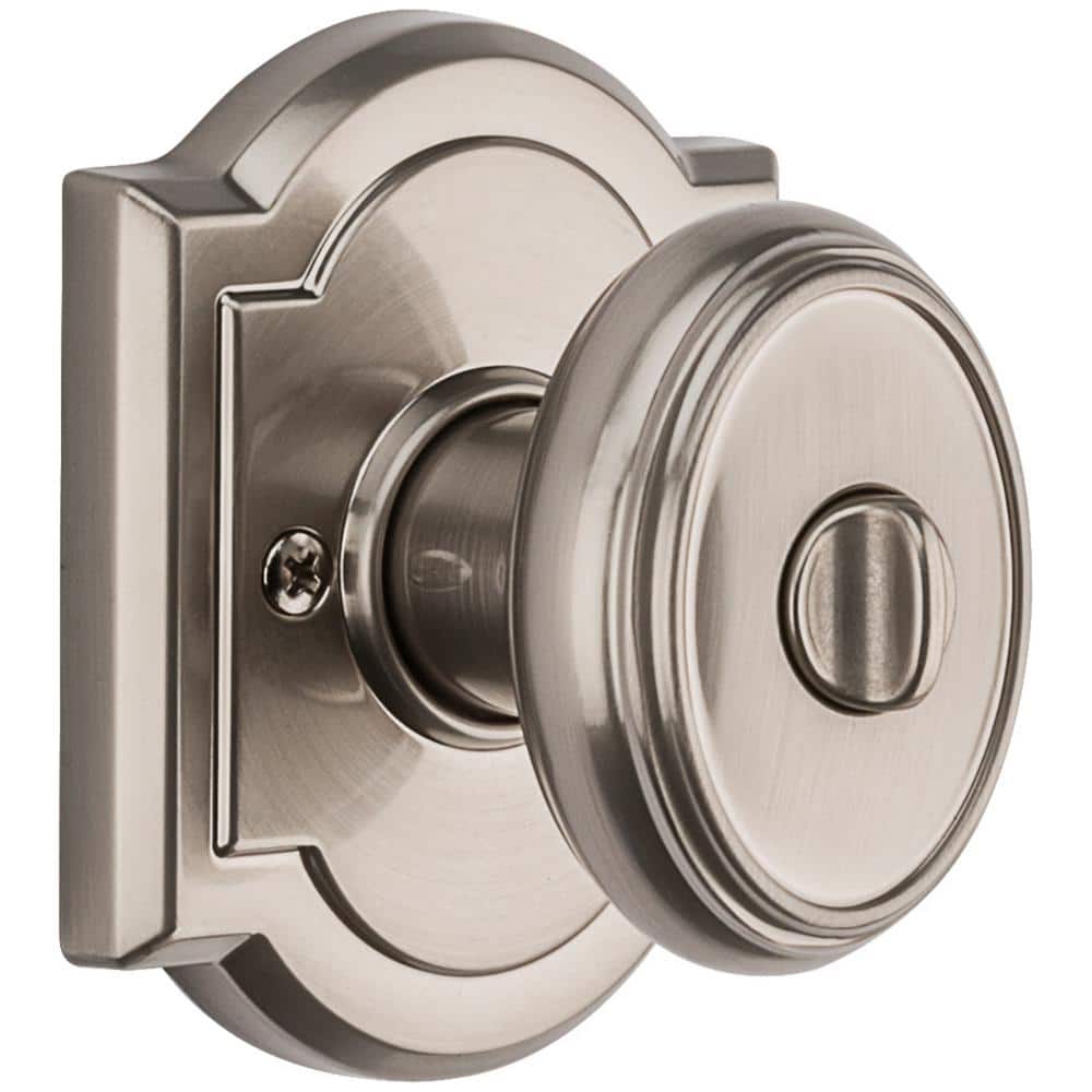 Venetian Bronze Egg Privacy Door Knob with Zinc Arch Rosette