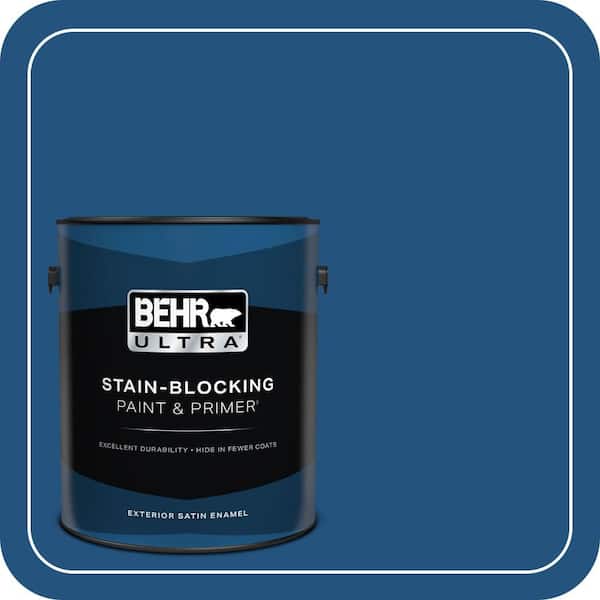 BEHR ULTRA 1 gal. #S-H-570 Blueberry Twist Satin Enamel Exterior Paint & Primer