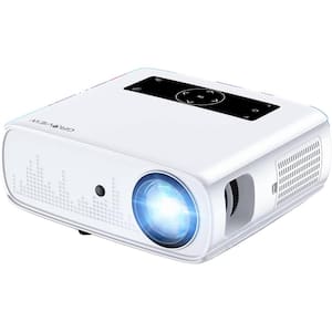 1920 x 1080 4K Full HD WiFi Bluetooth Portable Projector with 15000 Lumens, Zoomable, Stereo Speakers, HMDI, USB, AV, TV