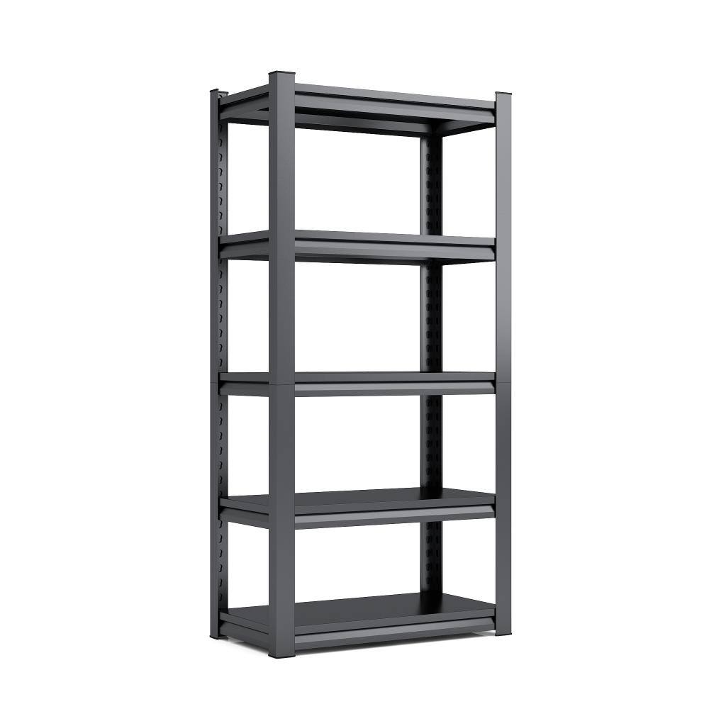 "63""H 5-Tier 2000 LBS Metal Garage Storage Shelving, Adjustable Utility Rack, 31.5""W x 15.7""D, Black" price history on PriceWatchPro