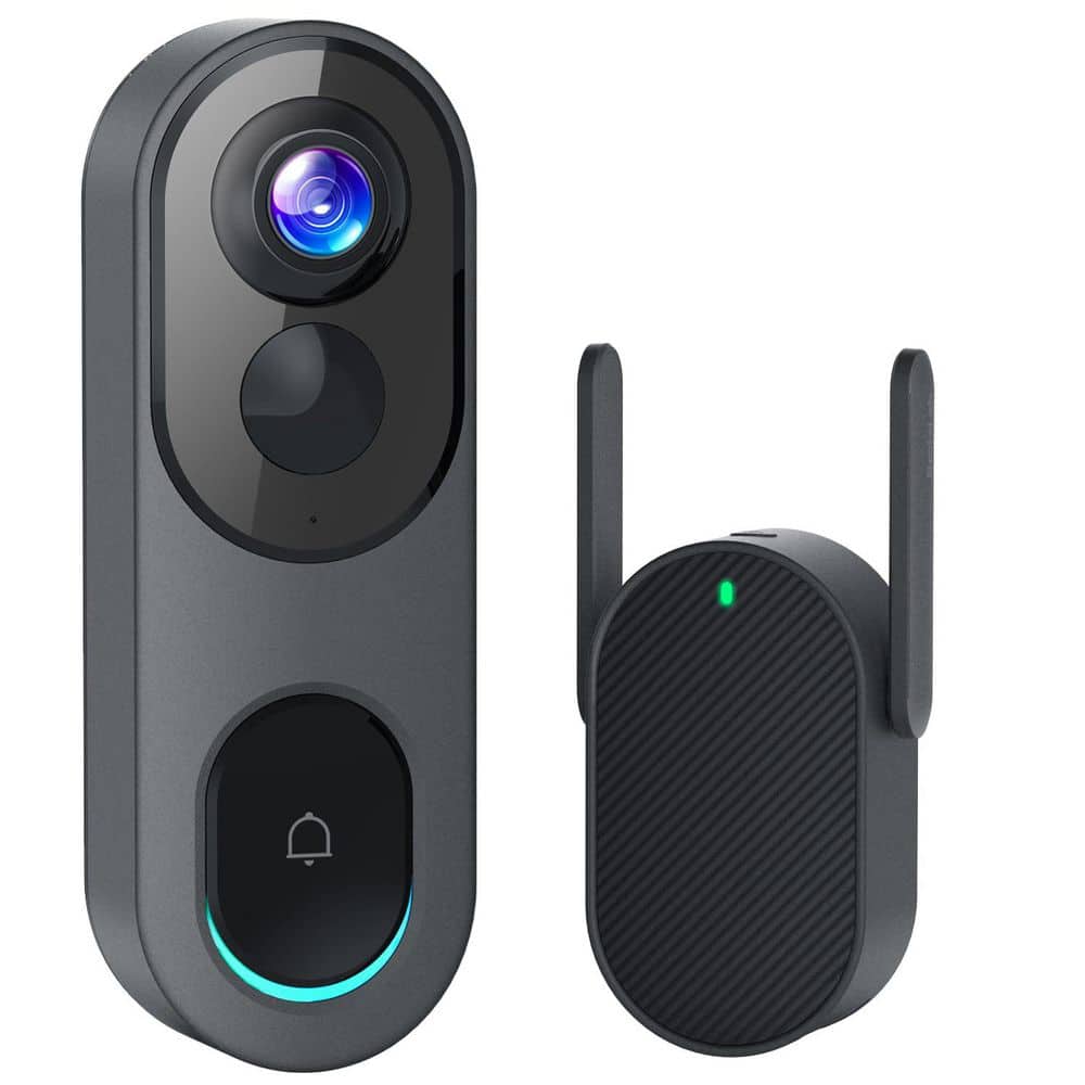 AI Detection Wifi Wireless Battery Operated Doorbell Camer with Night Visio