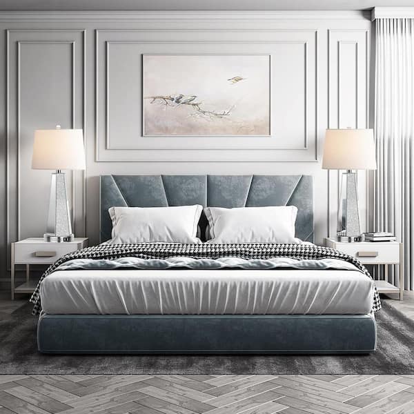 26.5 in. Mirrored Glass Table Lamps (Set of 2), Modern Silver Tall Bedside Lamps with 2 USB Ports for Living Room Decor