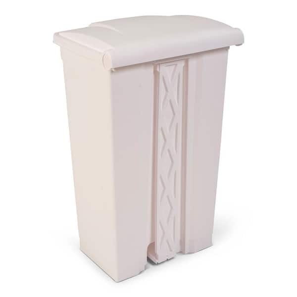 Toter 23 Gallon Step on Container Fire Retardant - White