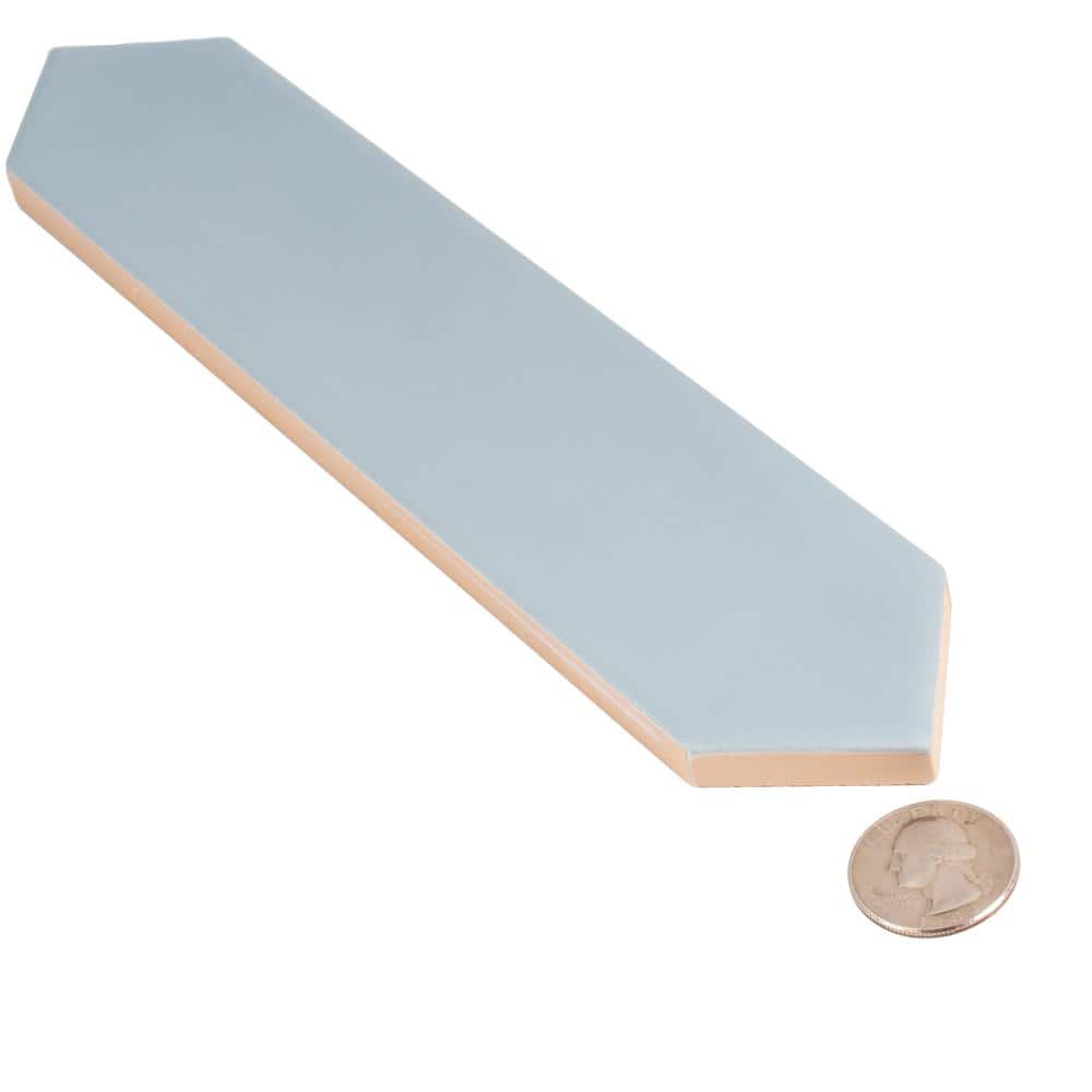 Stone Blue Matte Ceramic Picket Wall and Floor Tile