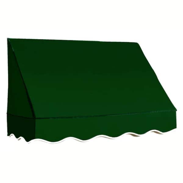 AWNTECH 4.38 ft. San Francisco Fixed Awning 52.5 in. W x 24 in. H x 36 in. D Acrylic Fabric in Forest