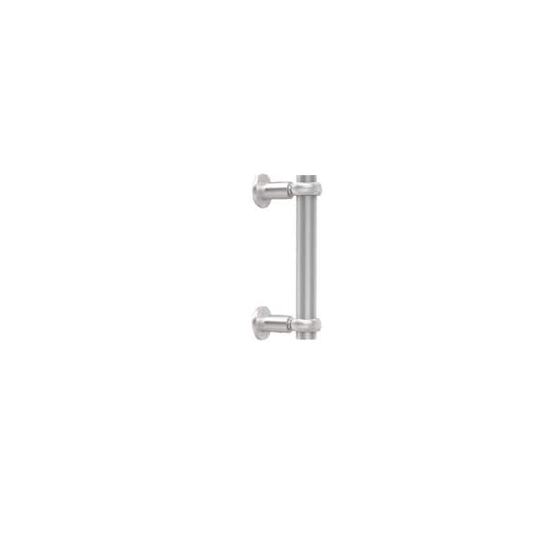 Allied Brass Contemporary 6 in. Back to Back Shower Door Pull with Twisted Accent in Satin Chrome