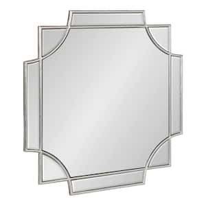 Minuette 24.00 in. H x 24.00 in. W Square MDF Framed Silver Mirror