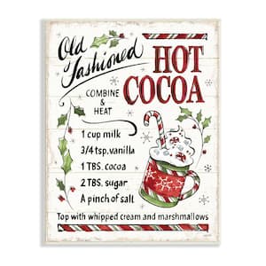 Hot Cocoa Holiday Cooking Instructions By Anne Tavoletti Unframed Print Abstract Wall Art 10 in. x 15 in.
