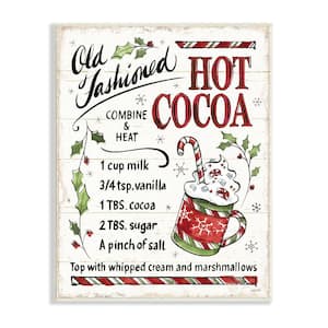 Hot Cocoa Holiday Cooking Instructions By Anne Tavoletti Unframed Print Abstract Wall Art 13 in. x 19 in.