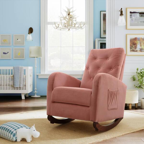 High back outlet nursery glider