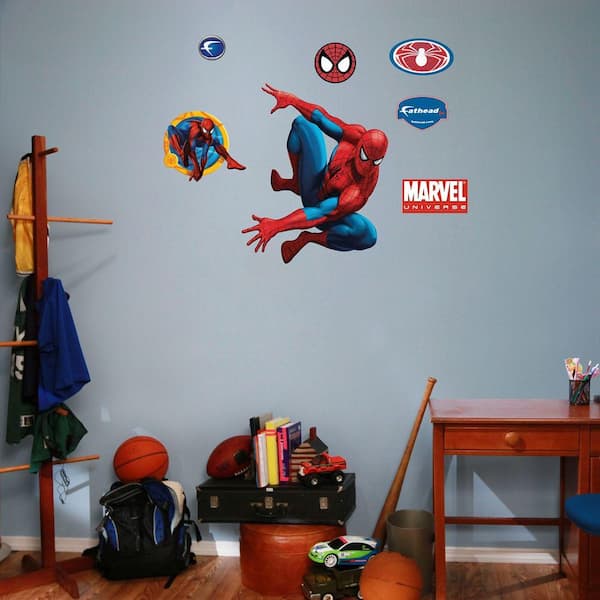 Fathead 30 in. x 24 in. Spiderman and Assorted Wall Decal