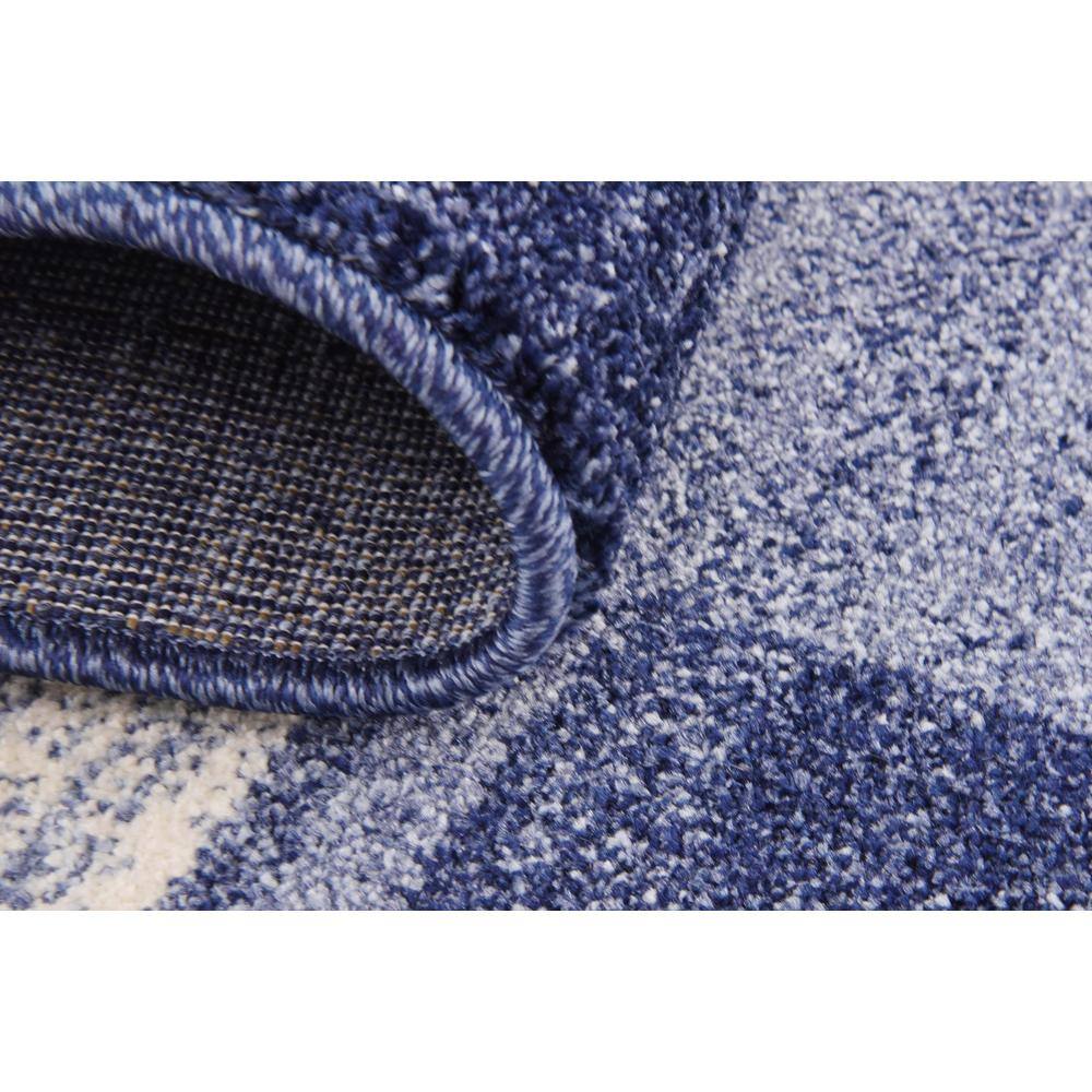 Light Blue Tufted Rectangular Synthetic Area Rug 7' x 10'