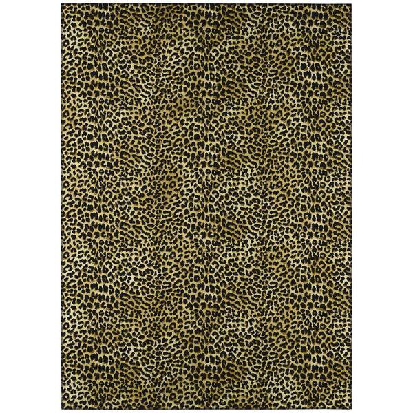 Safari Gold 5 ft. x 7 ft. 6 in. Indoor/Outdoor Washable Indoor/Outdoor Washable Rug