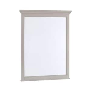 Ashburn 24 in. W x 31.5 in. H Rectangular Wood Framed Wall Bathroom Vanity Mirror in Grey